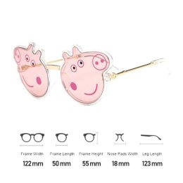 แว่นกันเด็ก ลายpeppapig ลายน้องหมูสุดน่ารัก