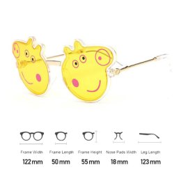แว่นกันเด็ก ลายpeppapig ลายน้องหมูสุดน่ารัก