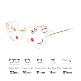 แว่นกันเด็ก ลายpeppapig ลายน้องหมูสุดน่ารัก