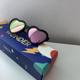 Mini heart sunglass แว่นเด็กกรอบหัวใจเลนส์ปรอท