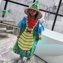 Cartoon hood towelผ้าขนหนูอาบน้ําเส้นใยโพลีเอสเตอร์