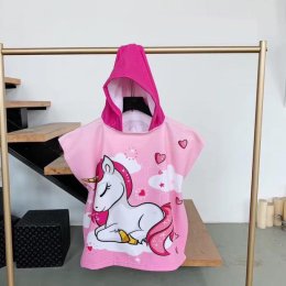 Cartoon hood towelผ้าขนหนูอาบน้ําเส้นใยโพลีเอสเตอร์