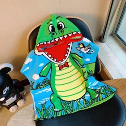 Cartoon hood towelผ้าขนหนูอาบน้ําเส้นใยโพลีเอสเตอร์