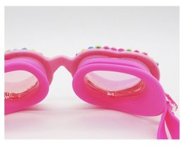 แว่นตาว่ายน้ำเด็ก Extra Fancyลายหัวใจรุ่นนี้เป็น 3d 