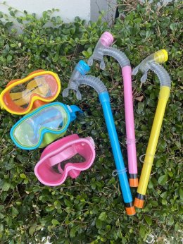 แว่นดำน้ำเด็กพร้อมท่อหายใจ Aqua breathe Snorkel