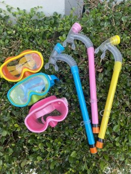 แว่นดำน้ำเด็กพร้อมท่อหายใจ Aqua breathe Snorkel