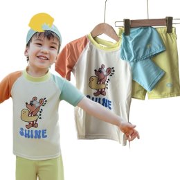 ชุดว่ายน้ำเด็ก pastel surf club แบรนด์ kocotree เซ็ต 3 ชิ้น