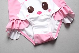 ชุดว่ายน้ำลายการ์ตูนกระต่ายน้อยสุดน่ารัก มาเป็นเซ็ต2ชิ้น