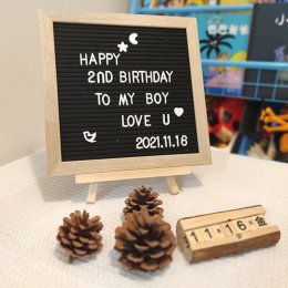 DIY ป้ายใส่อักษร Letter board (Toy622)