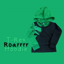T-Rex Roarrrr Hoodie #SALE190 (pb493)
