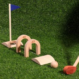 ชุดของเล่นตีกอล์ฟ (งานไม้ งานพรีเมี่ยม) ของเล่นเสริมพัฒนาการ