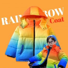 เสื้อกันหนาวเด็ก rainbow coat (street168) 