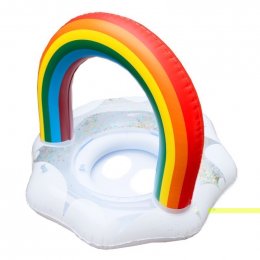 ห่วงยางเด็กแบบสอดขาสำหรับเด็กเล็ก 1-4 ขวบ  Glitter rainbow