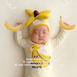Banana baby ชุดน้องกล้วยไข่ มาพร้อมหมวก 