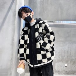 Checker lamp jacket hoodie (STREET142)
