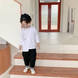 Step Up Black n White เสื้อแขนยาวผ้า cotton