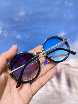 Colorful Round Retro แว่นกันแดดเด็กสุดคิ้วท์ สไตล์เรโทร 