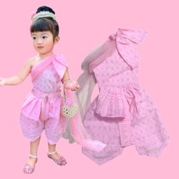 ชุดไทยเด็ก ชุดลอยกระทงเด็ก รุ่น sweet Bow