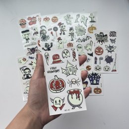 Halloween Tatto set Tatto ฮาโลวีนเรืองแสง 