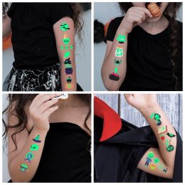 Halloween Tatto set Tatto ฮาโลวีนเรืองแสง 
