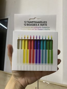 Color Flame party candles เทียนวันเกิด เปลวไฟหลากสี