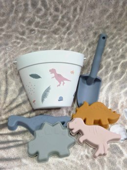 Silicone Beach toy set ชุดถังตักดินซิลิโคนและแม่พิมพ์