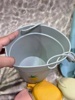 Silicone Beach toy set ชุดถังตักดินซิลิโคนและแม่พิมพ์