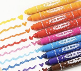 Kiddy Color สีเทียนเพ้นท์หน้า 12 สีล้างง่าย