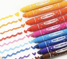 Kiddy Color สีเทียนเพ้นท์หน้า  12 สีล้างง่ายปลอดภัย
