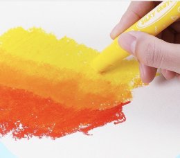 Kiddy Color สีเทียนเพ้นท์หน้า 12 สีล้างง่าย