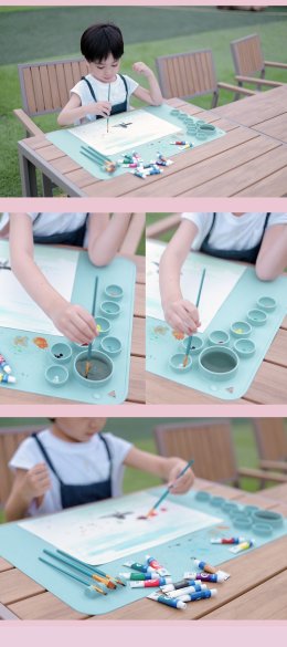 silicone painting pad ถาดสีซิลิโคน วาดรูป