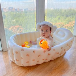 Baby bear bathtub อ่างอาบน้ำเป่าลมน้องหมี สไตล์เกาหลี 