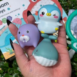 set ของเล่นน้ำ พร้อมตาข่ายตักของเล่นน้ำ 3in1 