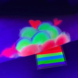 สีเพ้นท์เรืองแสง Fluorescent Paintเรืองแสงในไฟ blacklight