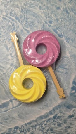 Cotton candy Bathbomb ปล่อยสีสวยๆ+เป่าบับเบิ้ลได้ 