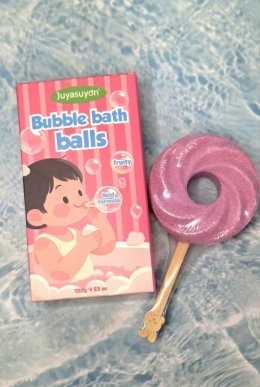 Cotton candy Bathbomb ปล่อยสีสวยๆ+เป่าบับเบิ้ลได้ 