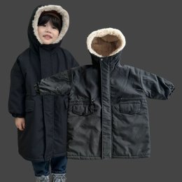 เสื้อโค้ทเด็กตัวยาว Trench Coat for kidsดูเป็นเกาหลีเกาใจ 