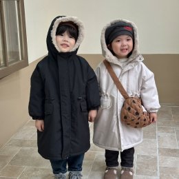 เสื้อโค้ทเด็กตัวยาว Trench Coat for kidsดูเป็นเกาหลีเกาใจ 