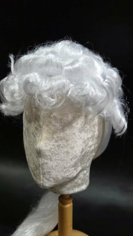  วิกผู้พิพากษา / วิกขุนนางยุโรปโบราณ สีขาว 