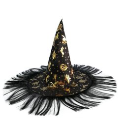 Witch hat หมวกแม่มดFreesize สำหรับเด็ก6 ขวบขึ้นไปและผู้ใหญ่