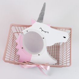 Wooden Piggy Bank กระปุกออมสินลายยูนิคอร์น, จรวด