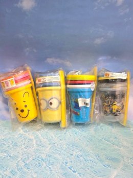 SET เซ็ตแก้วน้ำ 3 ใบ พร้อมหลอด (JP14)