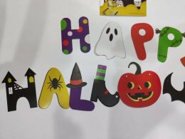 เซ็ตลูกโป่งและอุปกรณ์ตกแต่งผนังสำหรับวัน halloween