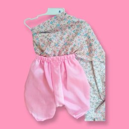 ชุดไทยเด็ก รุ่น Cath Kidston ลายดอกไม้วินเทจ