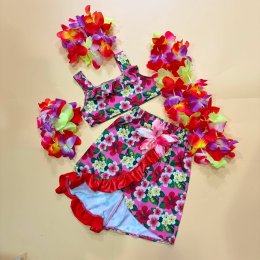 ชุดระบำฮาวาย Carnival Hawaiian Dress พร้อมเซ็ตดอกไม้