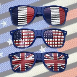 แว่นธงชาติ freesize สำหรับผู้ใหญ่ (เด็กโต 7 ขวบขึ้นไปใส่ได้)(SUN84)