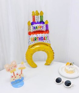 คาดผมบอลลูนฟอยด์ Happy Birthday