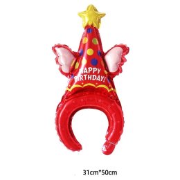 คาดผมบอลลูนฟอยด์ Happy Birthday