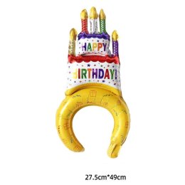 คาดผมบอลลูนฟอยด์ Happy Birthday