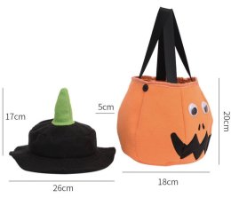 กระเป๋าฟักทอง trick or treat รุ่นใหม่ มีไฟ